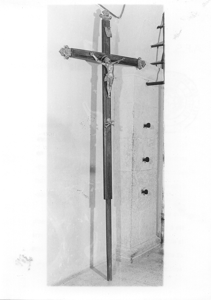 croce processionale, opera isolata - bottega abruzzese (seconda metà sec. XVII)