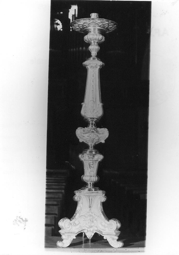 candelabro, serie - bottega abruzzese (sec. XVIII)