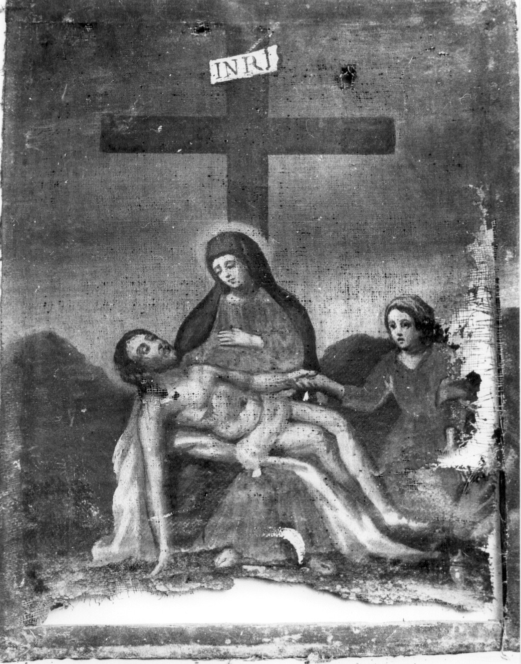 stazione XIII: Gesù deposto dalla croce (dipinto, elemento d'insieme) - ambito abruzzese (primo quarto sec. XIX)