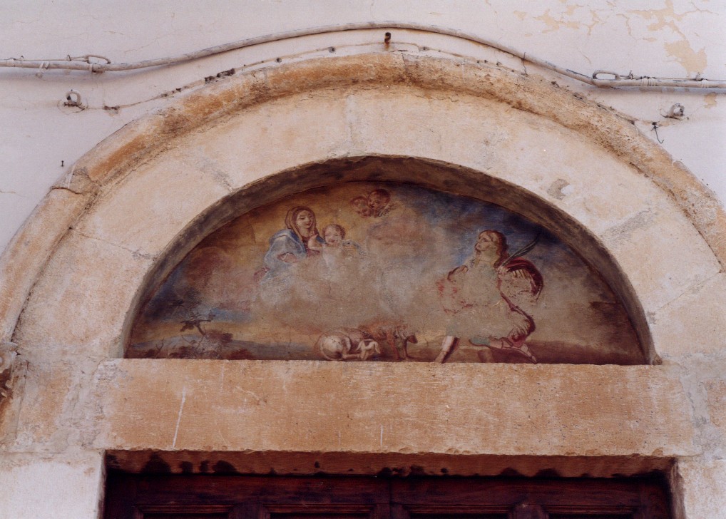 Madonna con Bambino e San Vito (dipinto, opera isolata) - ambito abruzzese (sec. XVI)