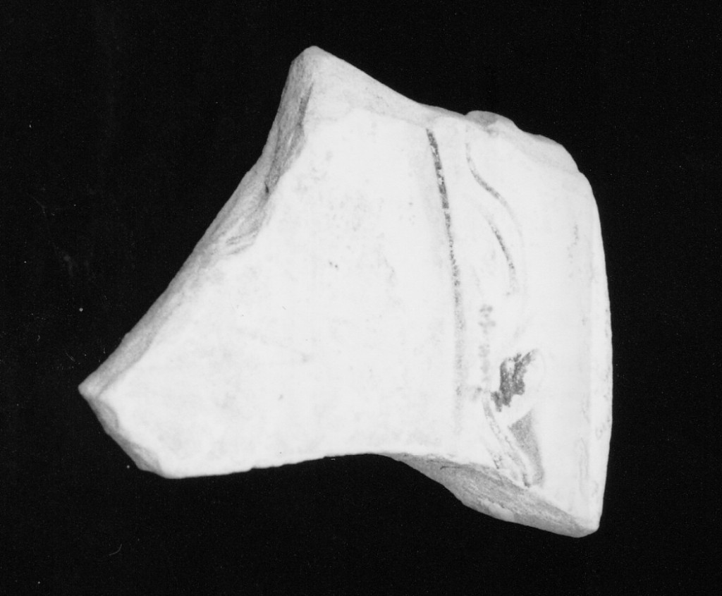 Motivo decorativo (fondo di piatto, frammento) - manifattura abruzzese (sec. XV)