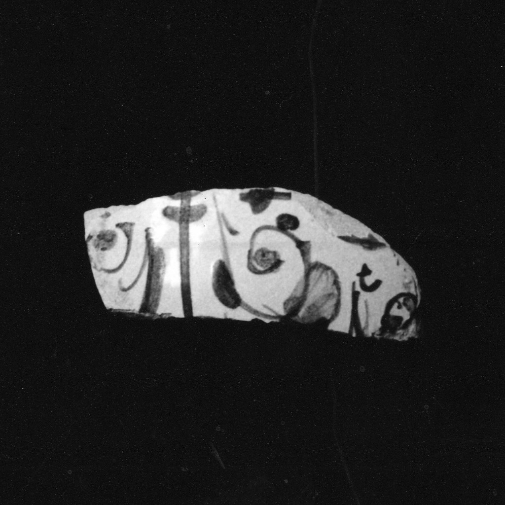 Motivo decorativo vegetale (parete, frammento) - manifattura abruzzese (fine/inizio secc. XVI/ XVII)