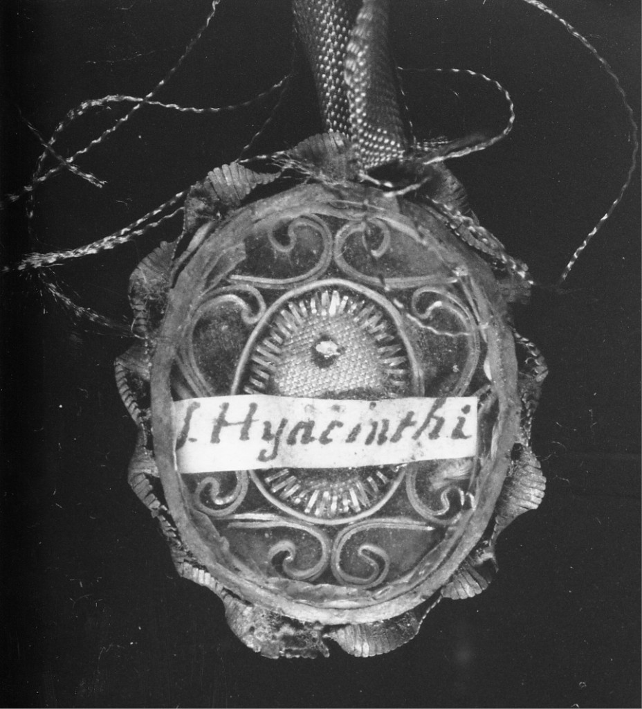 reliquiario a capsula - a pendente - produzione abruzzese (sec. XVIII)