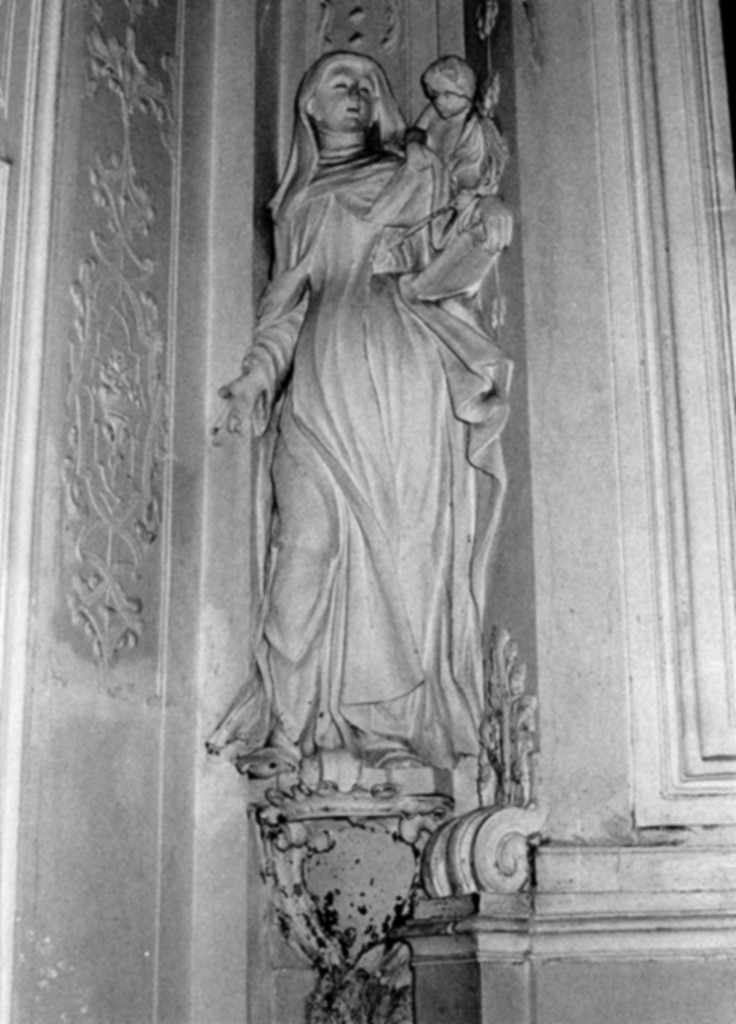 Santa Teresa D'Avila ha la visione dell'angelo che le trafigge il cuore con una freccia ardente (scultura) - ambito lombardo (inizio sec. XVIII)