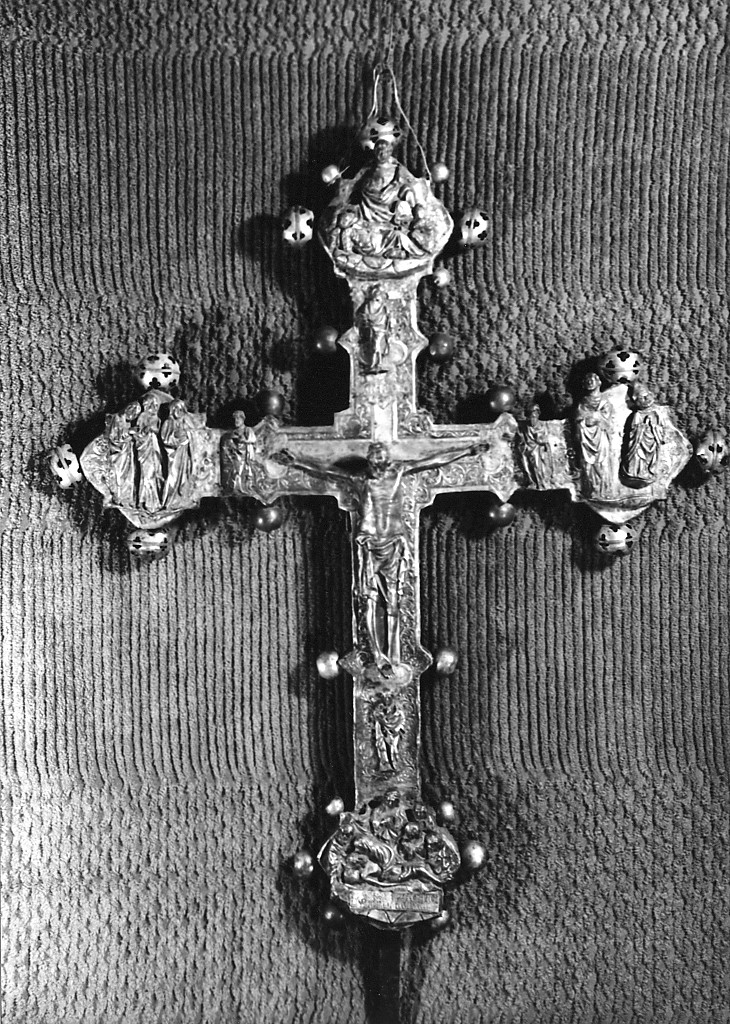 Crocifissione (croce processionale) - ambito Italia centrale (sec. XV)