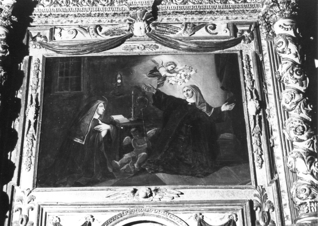 Incoronazione di Sant' Agnese (dipinto) di Della Monica Gennaro (attribuito) (sec. XX)