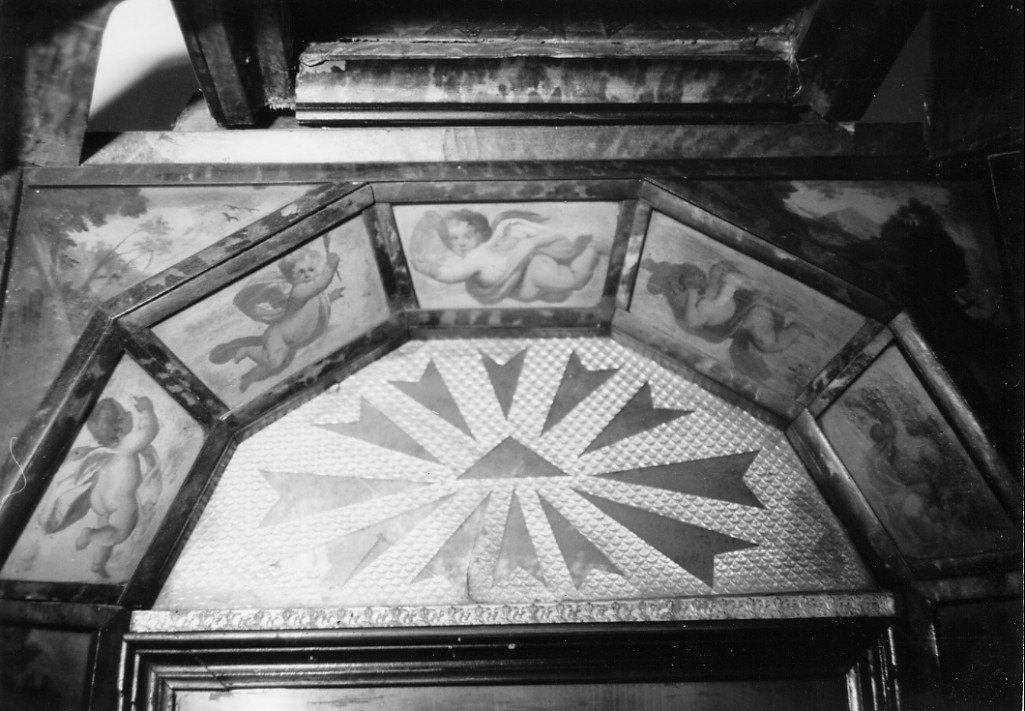 Angioletti (decorazione pittorica, serie) - ambito napoletano (seconda metà sec. XVII)