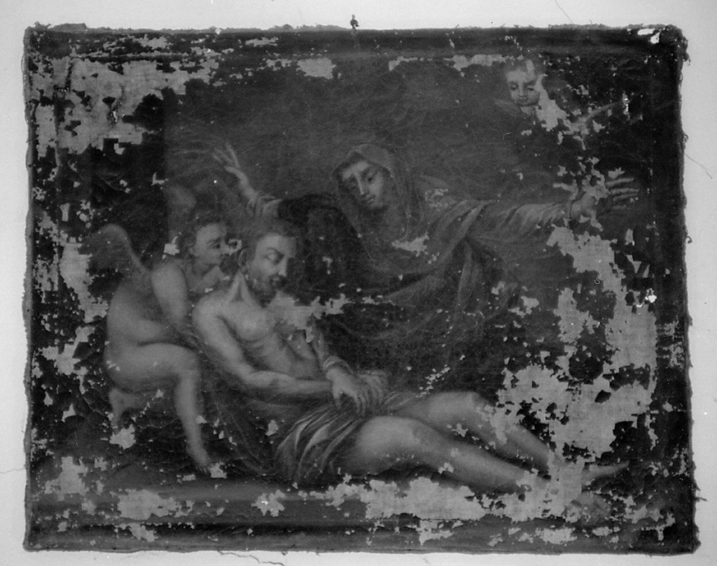 Compianto su Cristo morto (dipinto) - ambito Italia centrale (sec. XVI)