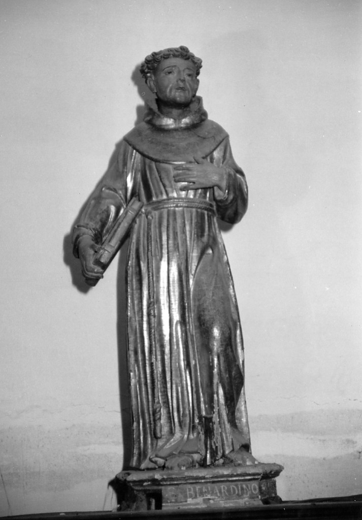 San Bernardino da Siena (statua) - ambito Italia centrale (sec. XVI)