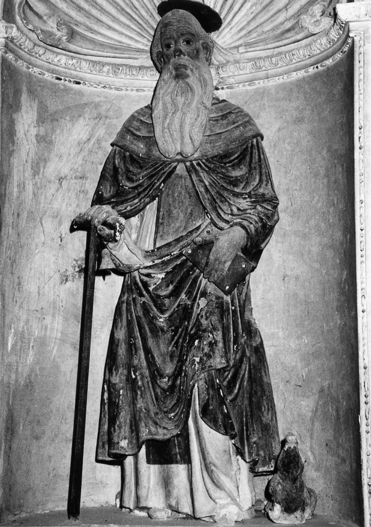 Sant'Antonio Abate (statua) - ambito abruzzese (seconda metà sec. XVII)