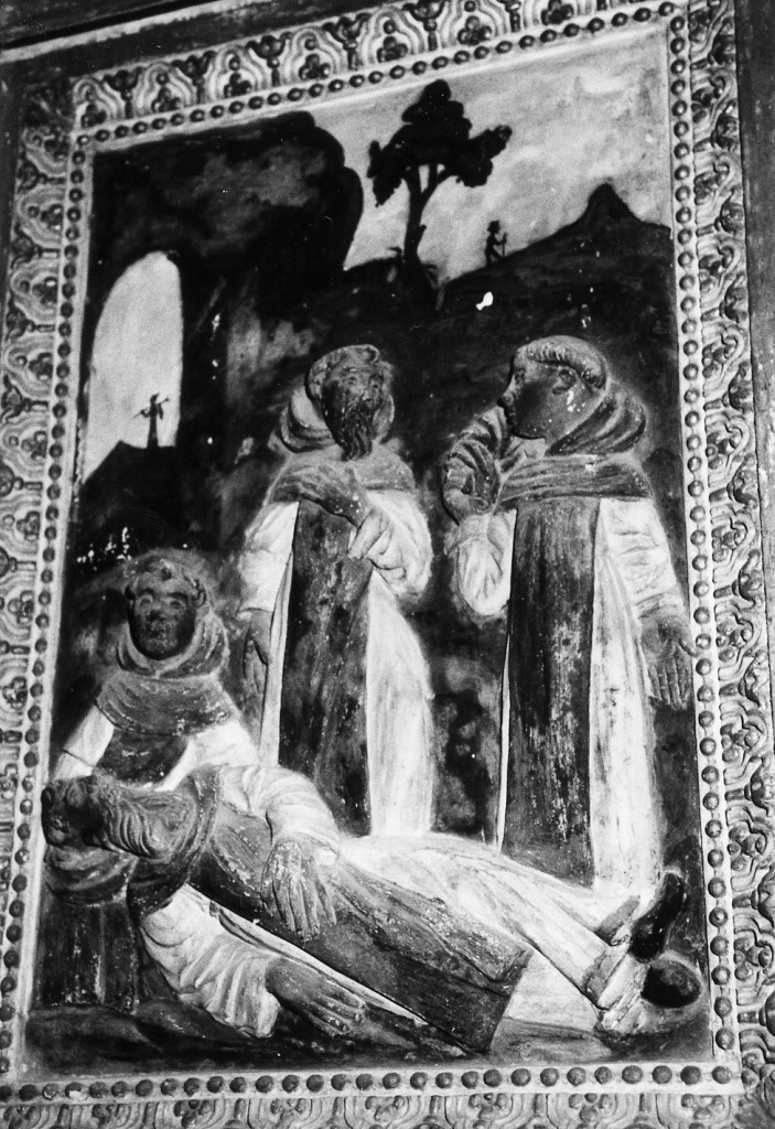 morte di Sant'Antonio Abate (rilievo) - ambito lombardo (sec. XVII)