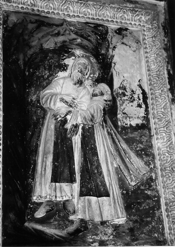 levitazione di Sant'Antonio Abate (rilievo) - ambito lombardo (sec. XVII)