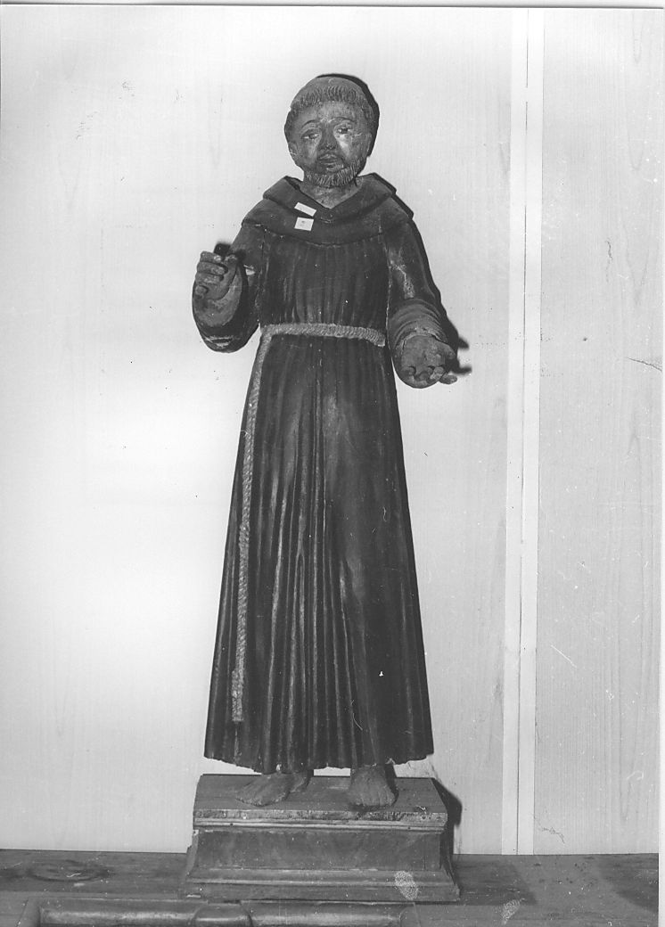 Santo francescano (statua) - ambito italiano (secc. XVI/ XVII)
