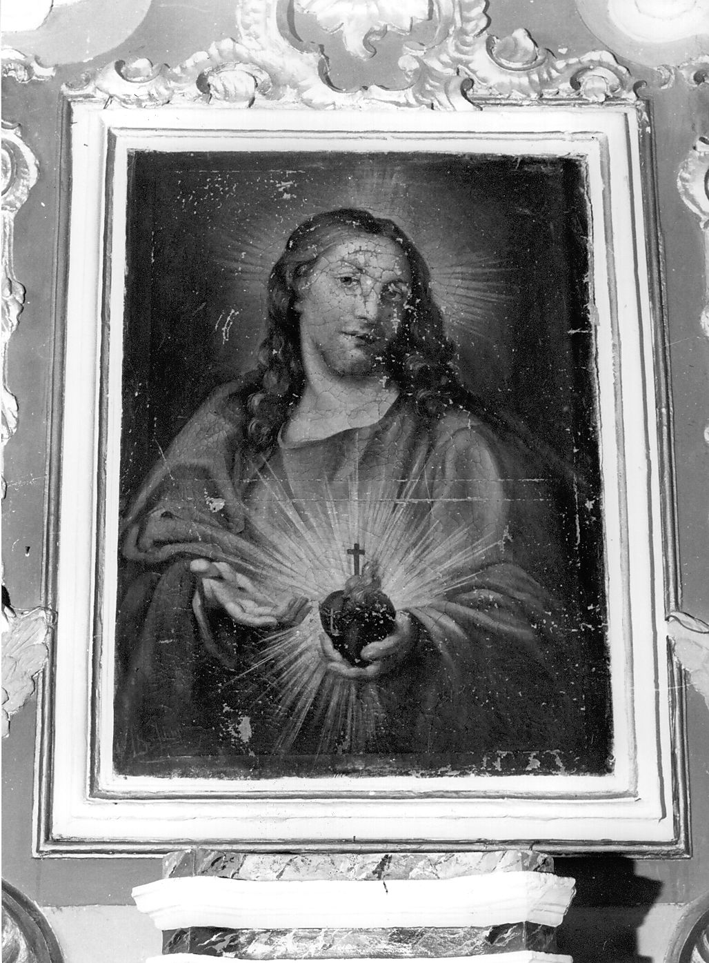 Sacro Cuore di Gesù (dipinto, opera isolata) di De Filippi (sec. XX)