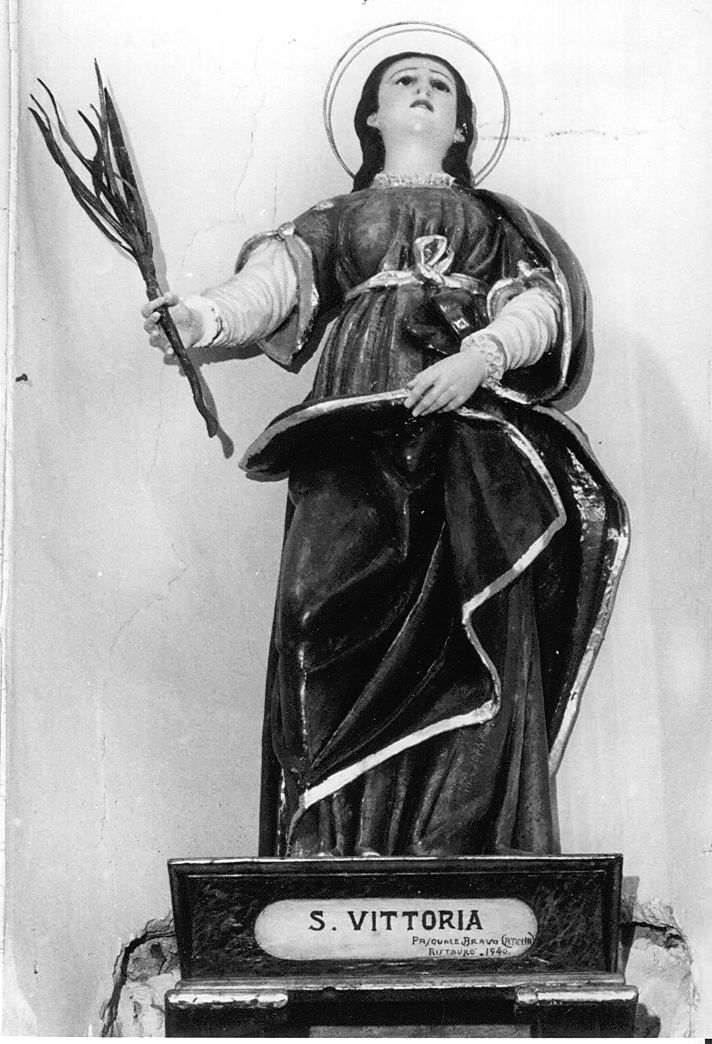 Santa Vittoria martire (statua, opera isolata) - ambito Italia centrale (sec. XVII)