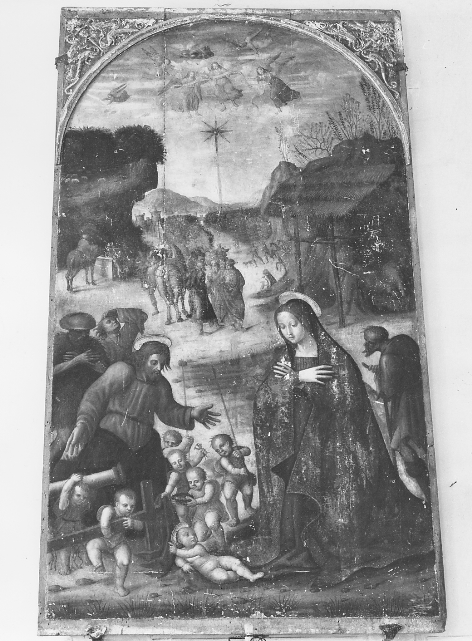 Nativita' di Gesu' (dipinto) - ambito Italia centrale (sec. XVI)