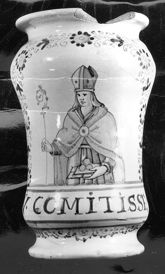 vescovo (vaso da farmacia) - manifattura Italia centrale (sec. XVII)