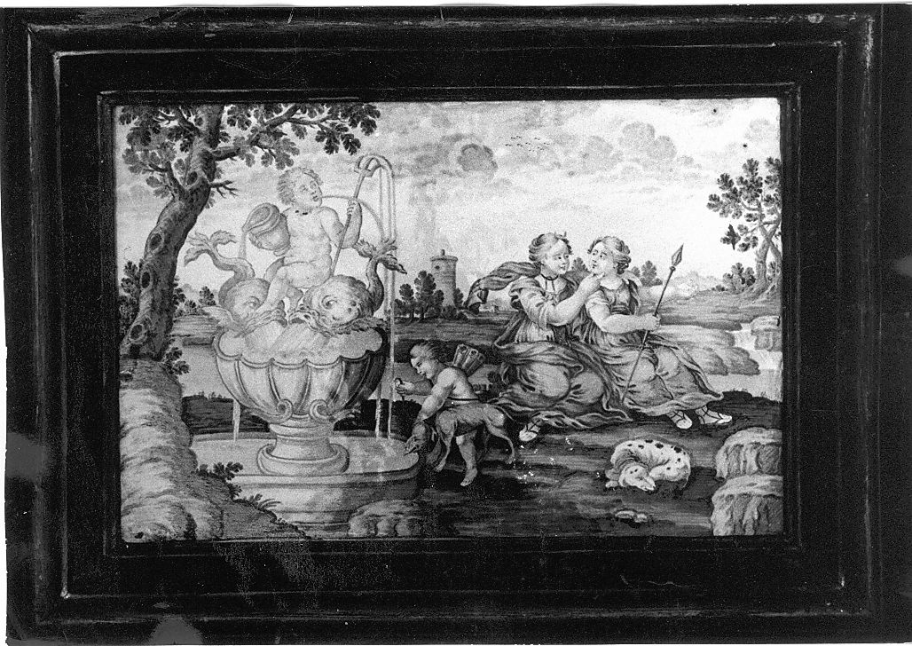 Diana (mattonella) di Gentili Berardino il Giovane (attribuito) (fine/inizio secc. XVIII/ XIX)
