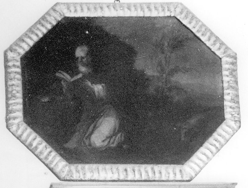 Paesaggio con S. Antonio Abate eremita (dipinto) - ambito emiliano (metà sec. XVII)