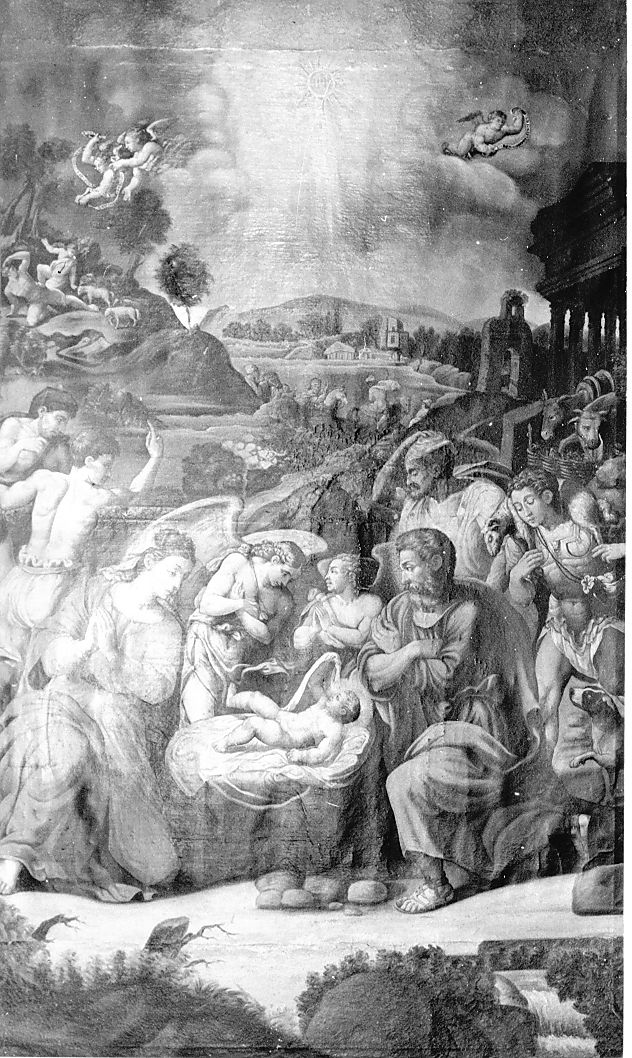 natività di Gesù (dipinto) - ambito abruzzese (sec. XVI)