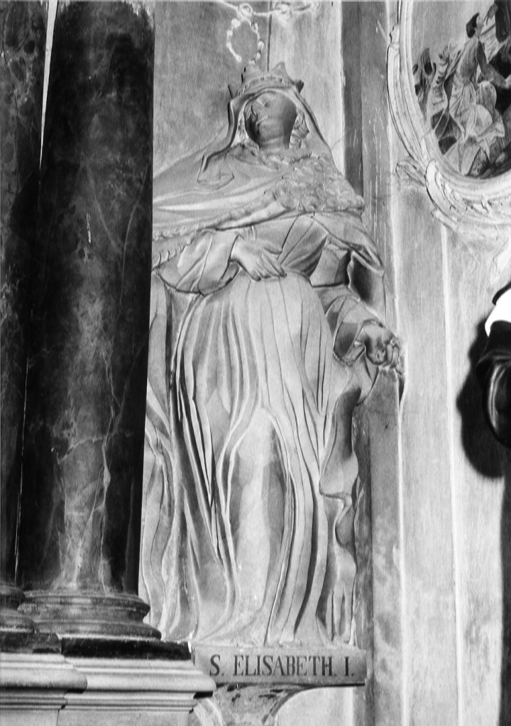 Santa Elisabetta (scultura) di Rizza G (attribuito), Piazzoli Carlo (attribuito) (sec. XVIII)