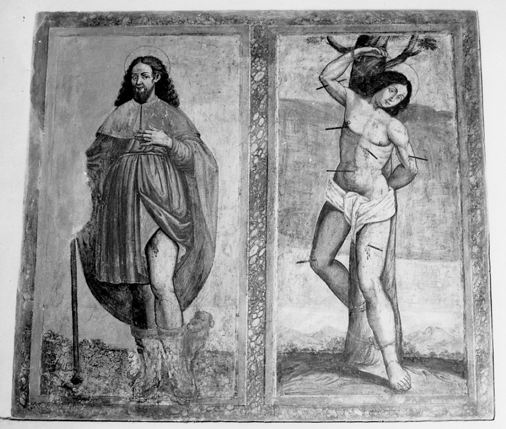 San Rocco e San Sebastiano (dipinto) - ambito Italia centrale (sec. XVII)