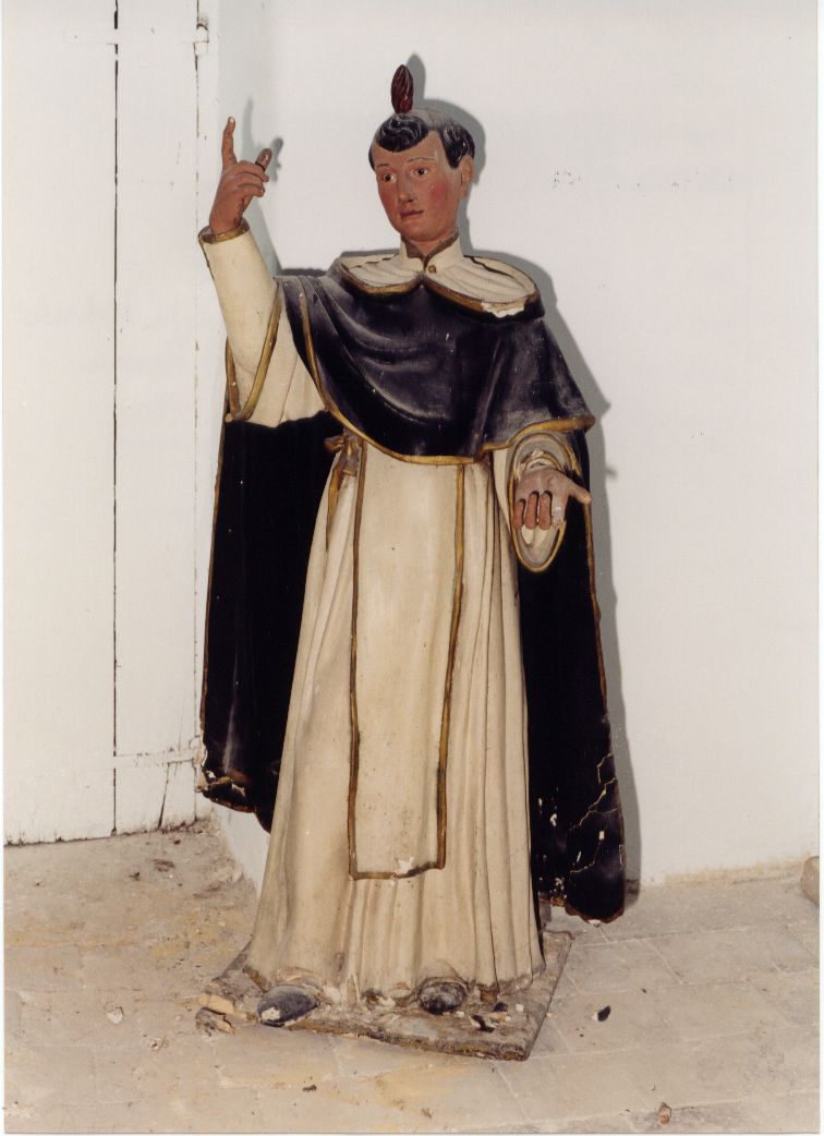 visione di San Vincenzo Ferreri (statua, opera isolata) - bottega Italia centrale (sec. XIX)