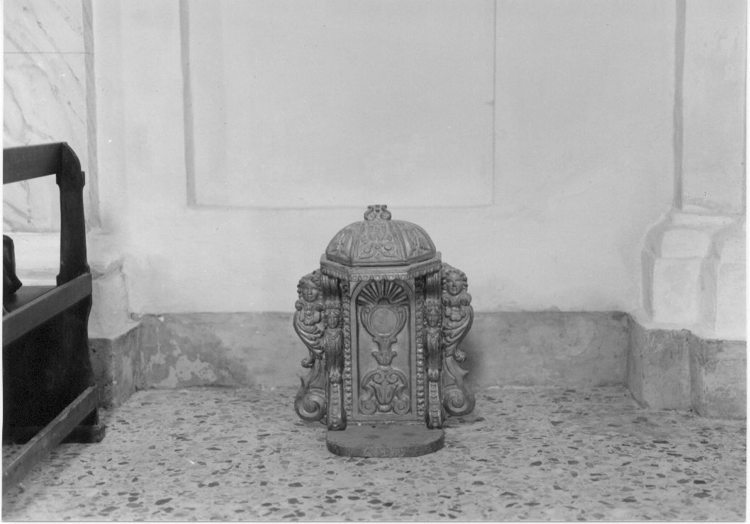 tabernacolo-tronetto per esposizione eucaristica, opera isolata - bottega Italia centrale (sec. XVII)