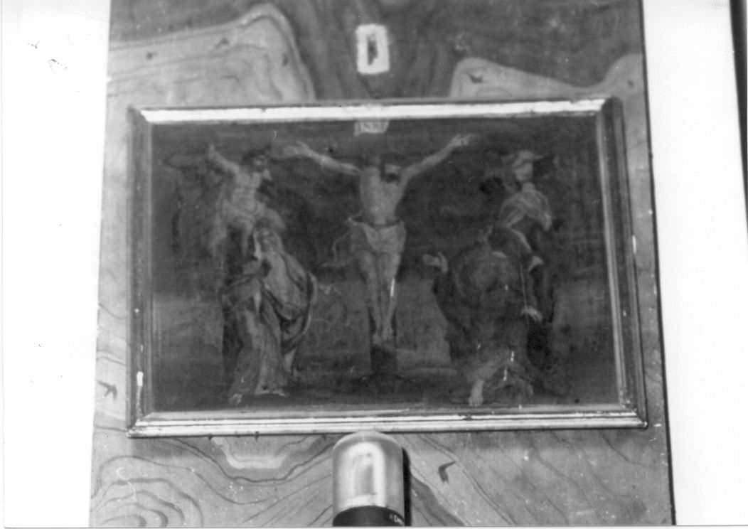 stazione XII: Gesù innalzato e morto in croce (dipinto, serie) - ambito Italia centrale (sec. XVII)