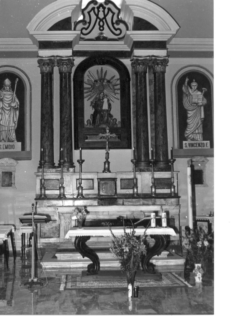 altare maggiore, opera isolata - bottega Italia centrale (fine/inizio secc. XIX/ XX)