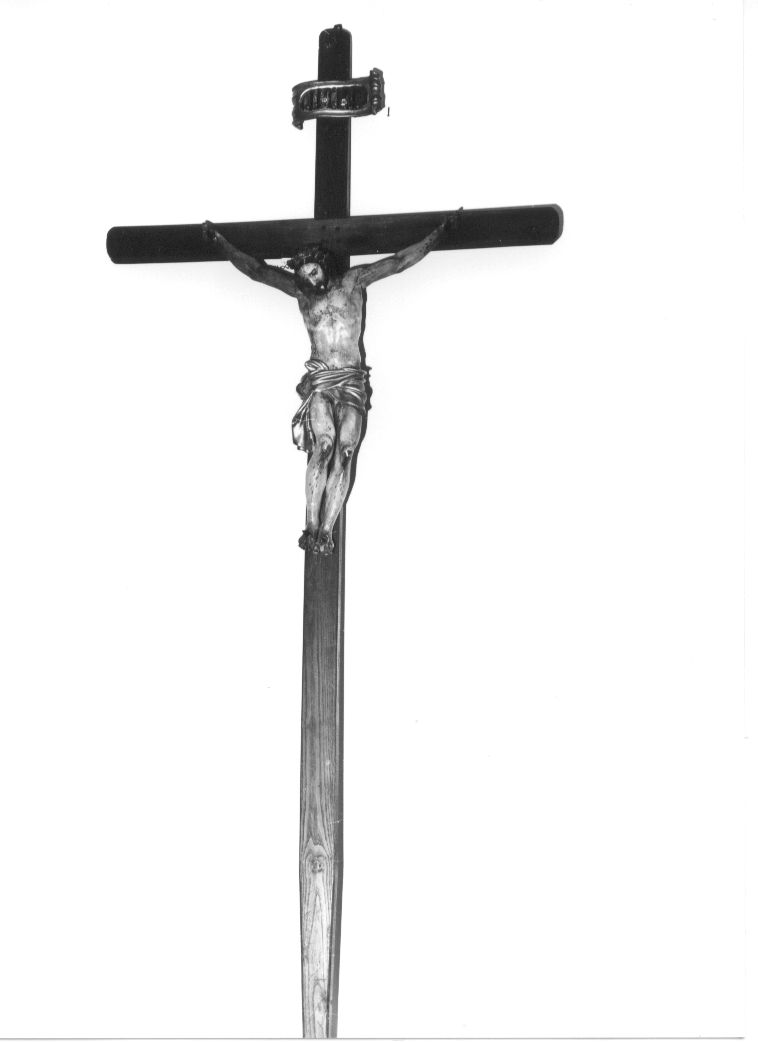 Cristo crocifisso (scultura) - bottega Italia centrale (sec. XIX)