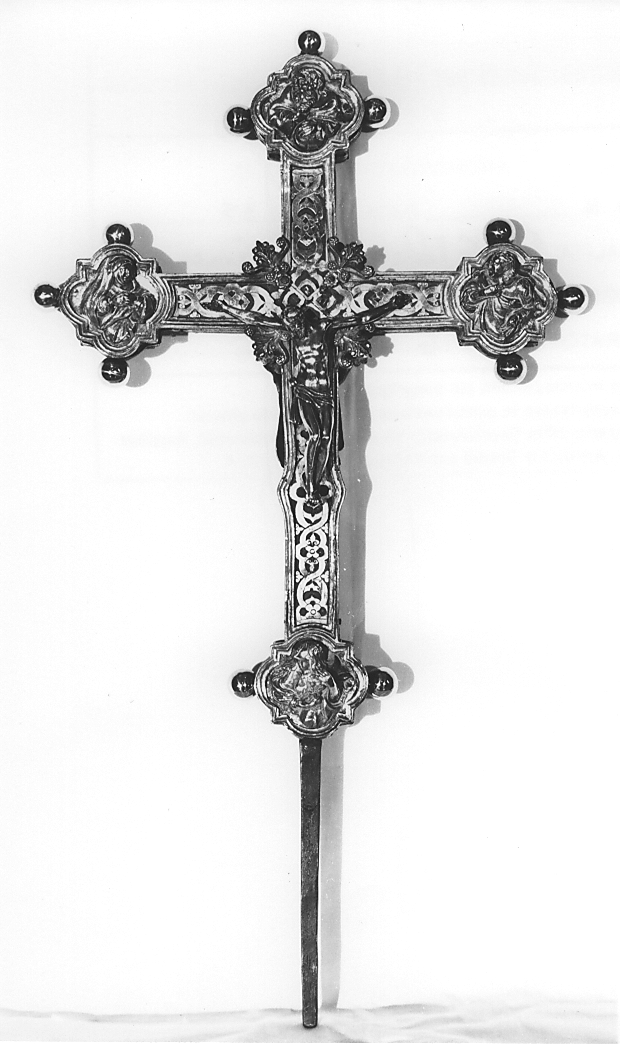 croce processionale - ambito abruzzese (prima metà sec. XVII)
