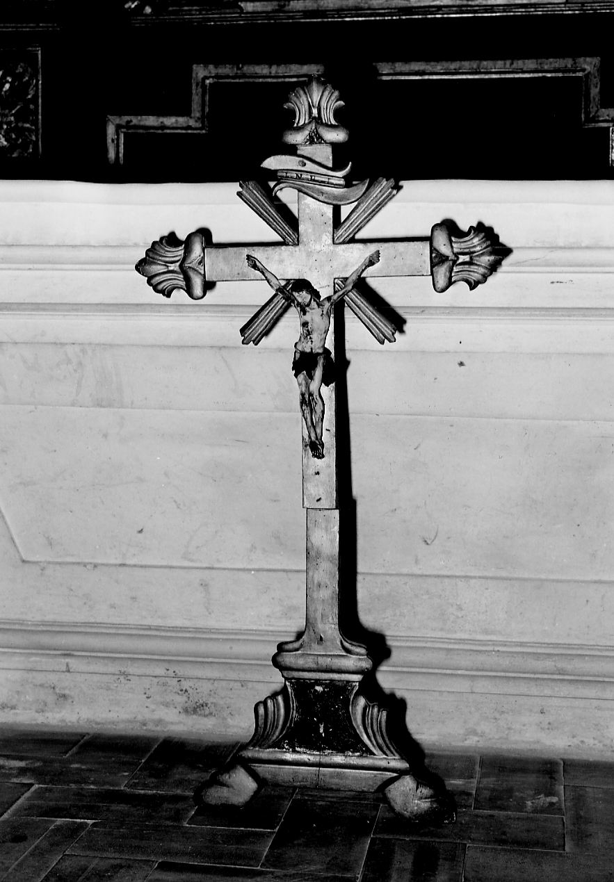 croce d'altare, opera isolata - bottega abruzzese (sec. XVIII)