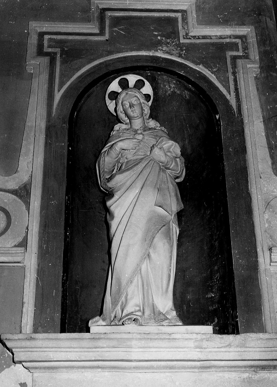 Sacro Cuore di Maria, Sacro Cuore di Maria (statua, opera isolata) di Fenenziani Giovanni (attribuito), Fenenziani Bernardino (attribuito) (sec. XX)