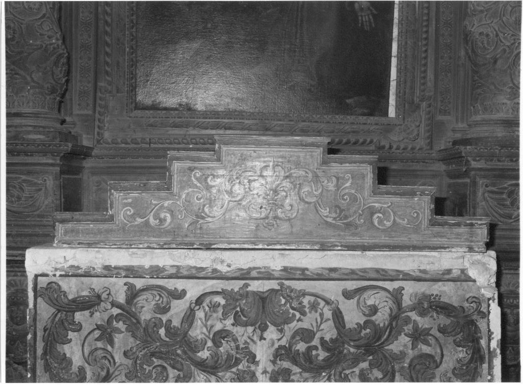 gradino d'altare, opera isolata - bottega Italia centrale (sec. XVII)