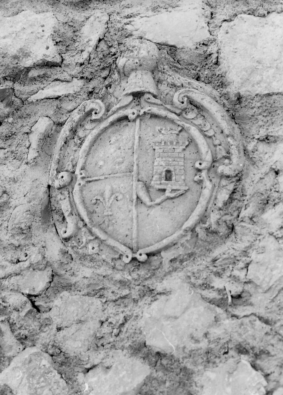stemma comunale di Rocca di Cambio, stemma comunale (rilievo, opera isolata) - bottega Italia centrale (sec. XVII)