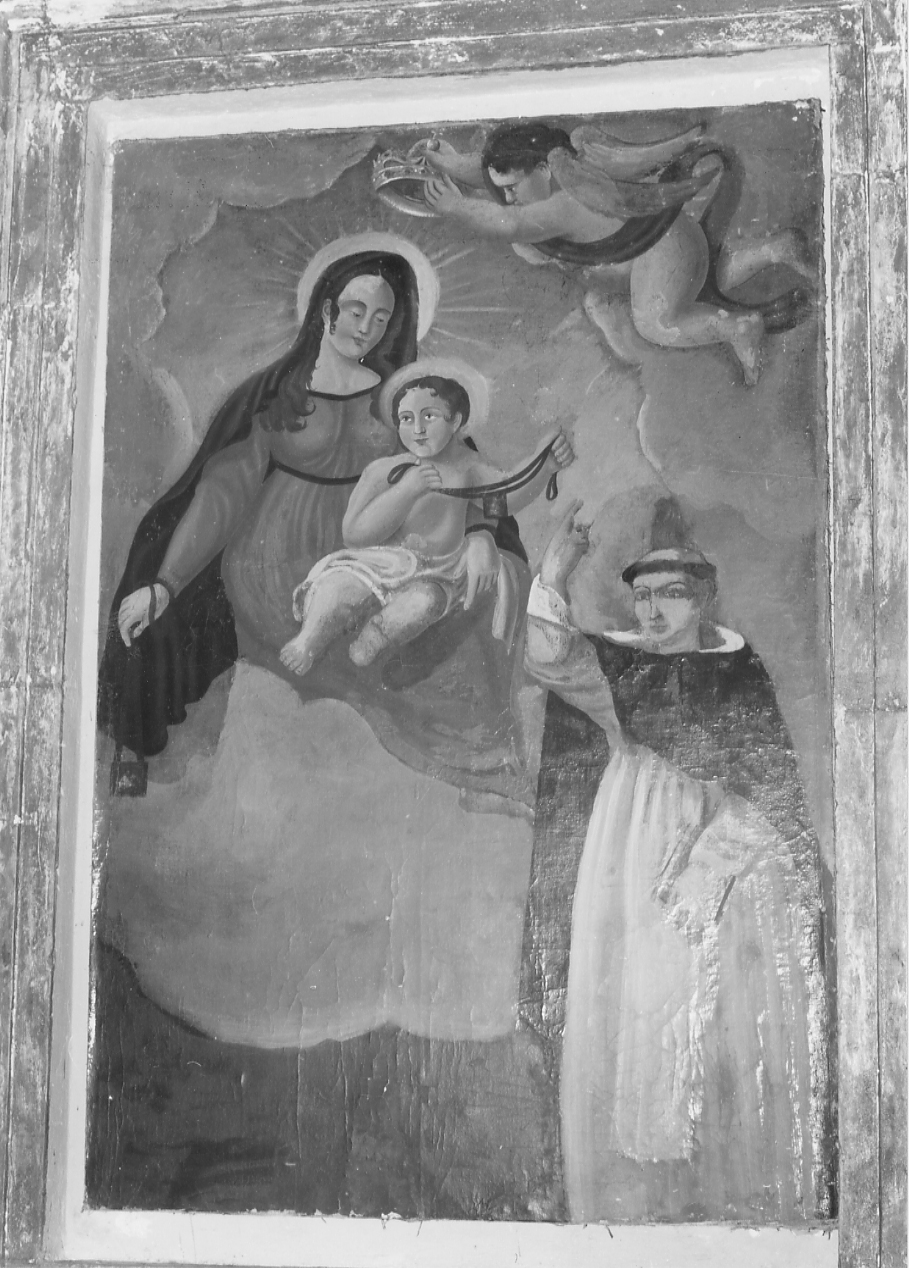 Madonna del Carmine con S. Vincenzo Ferreri, Madonna del Carmelo (dipinto, opera isolata) - ambito Italia centrale (sec. XVII)