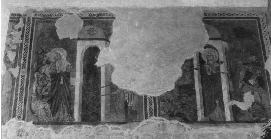 miracolo e martirio di Santa Giusta (dipinto) - ambito italiano (inizio sec. XIV)