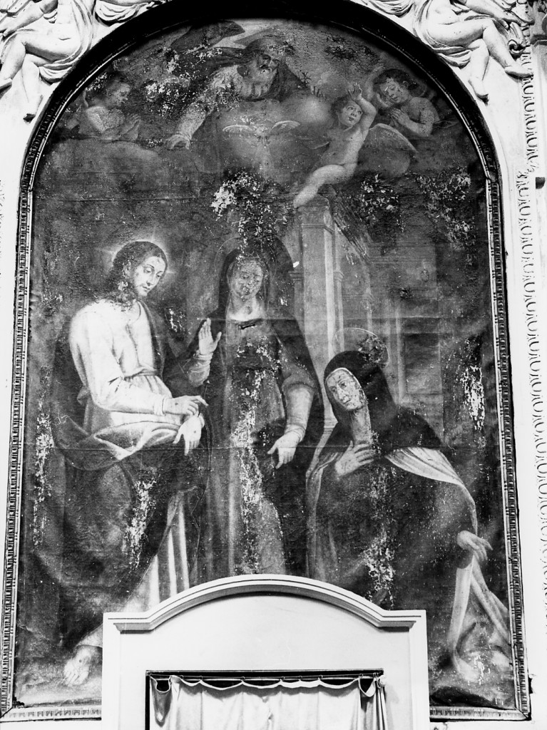matrimonio mistico di Santa Teresa d'Avila (dipinto) di Bedeschini Francesco (attribuito) (sec. XVII)