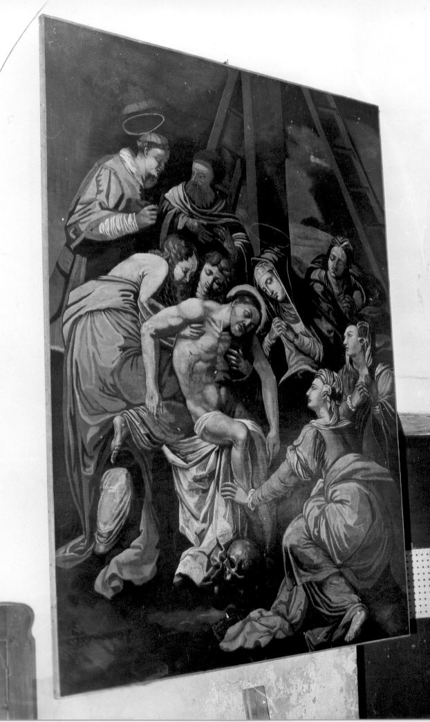 deposizione di Cristo dalla croce (dipinto) - ambito italiano (secc. XVII/ XVIII)