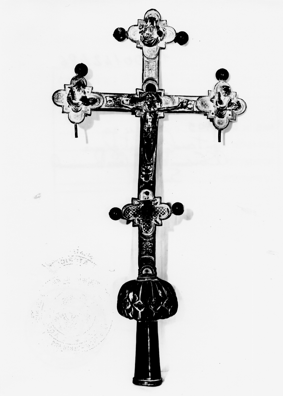 croce processionale - ambito Italia centrale (sec. XIX, sec. XIX)