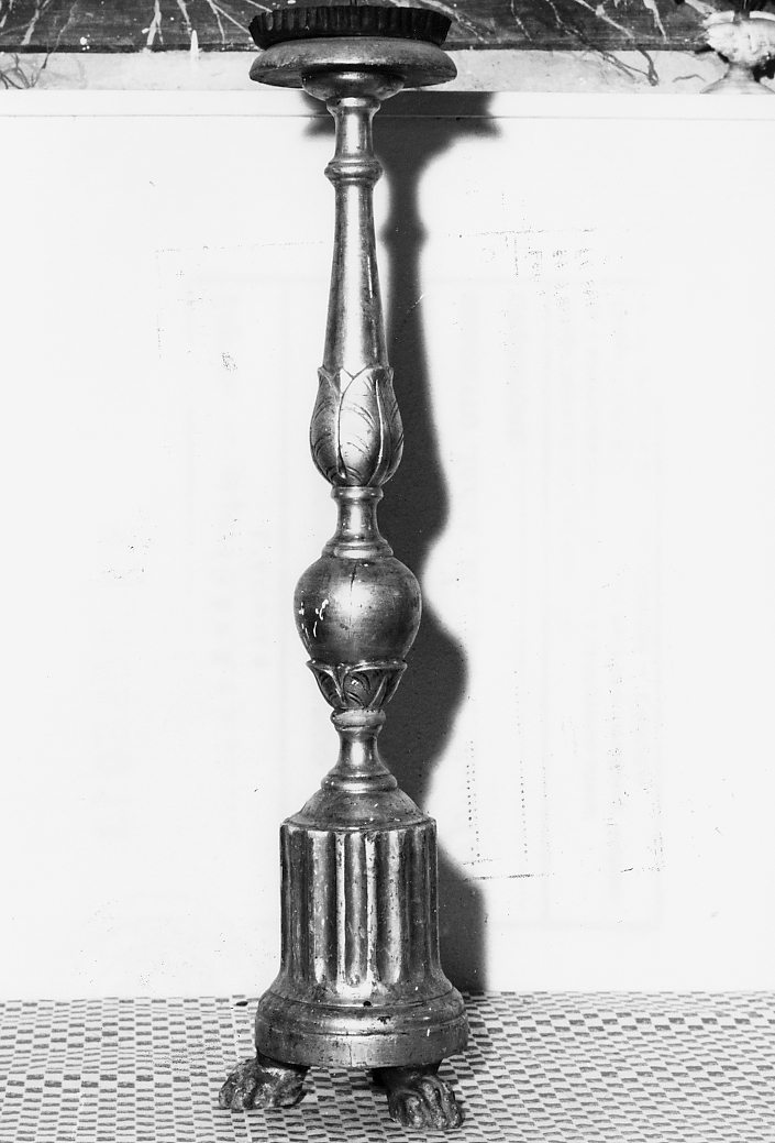 candeliere d'altare, serie - ambito Italia centrale (sec. XIX)