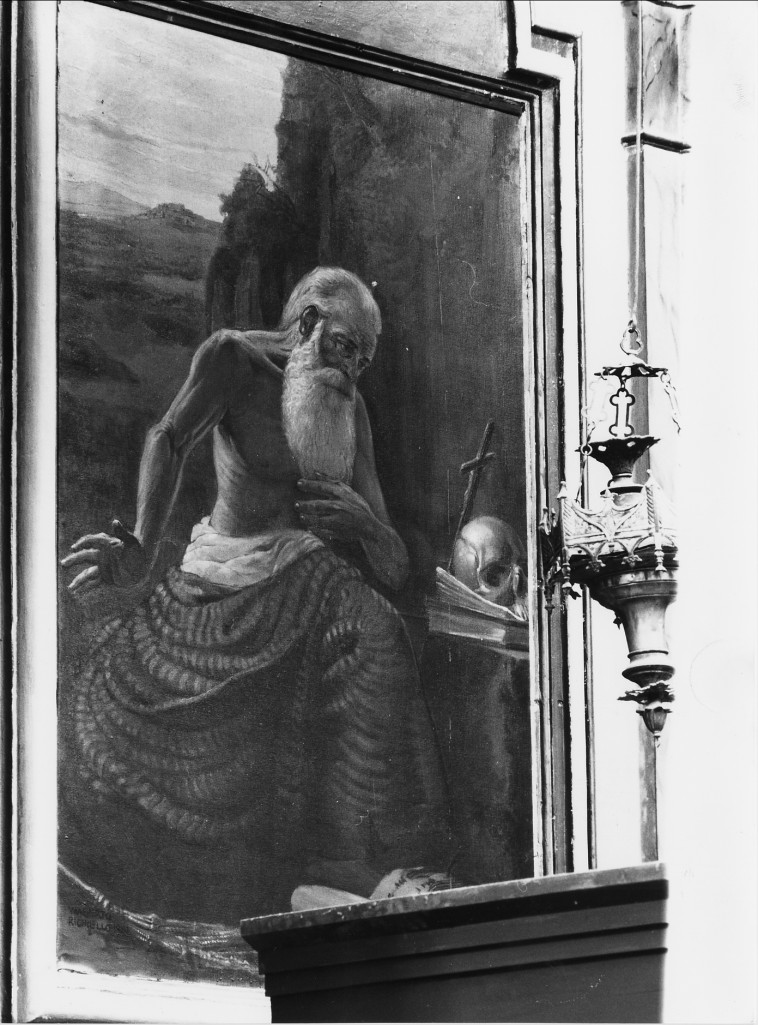 San Girolamo (dipinto) di Richiello G (attribuito) (sec. XIX)
