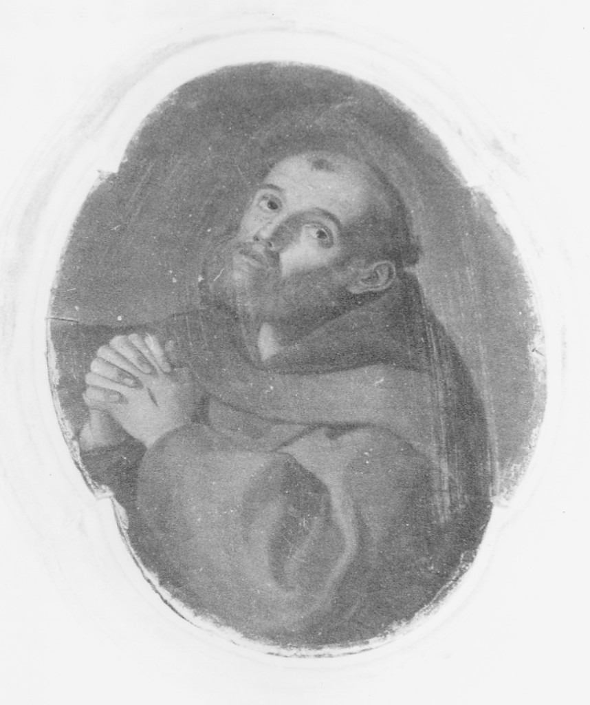 Santo francescano in preghiera (dipinto) - ambito Italia centrale (inizio sec. XVIII)