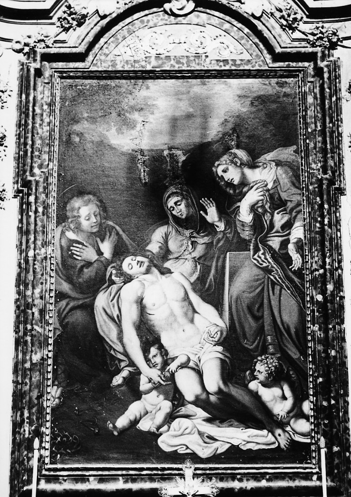 Pietà (dipinto) di Salvatori Francesco (attribuito) (sec. XVII)