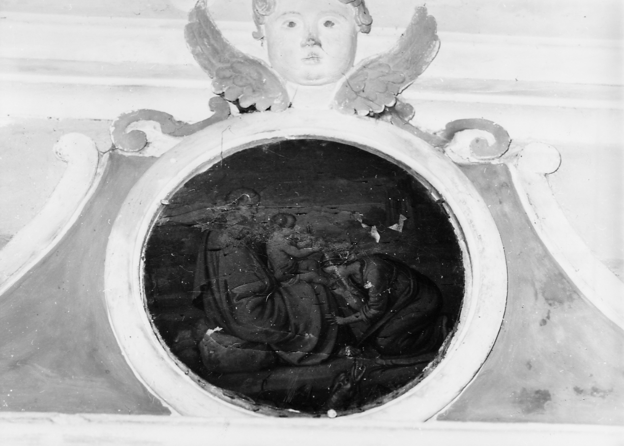 MADONNA CON BAMBINO E SANT'ANATOLIA (dipinto) - ambito Italia centrale (sec. XIX)