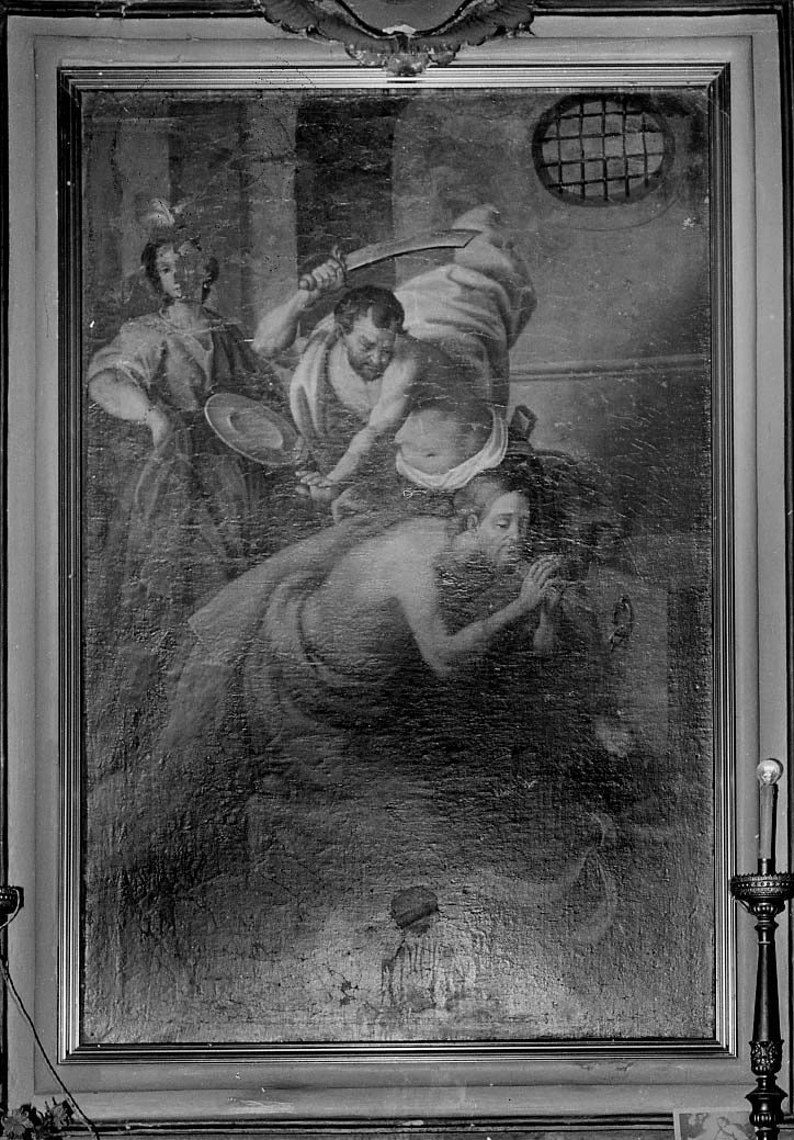 Decapitazione di S. Giovanni Battista (dipinto) - ambito Italia centrale (sec. XVII)