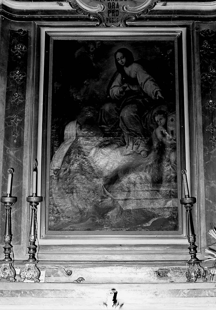 Apparizione della Madonna alla muta (dipinto) - ambito Italia centrale (sec. XVII)