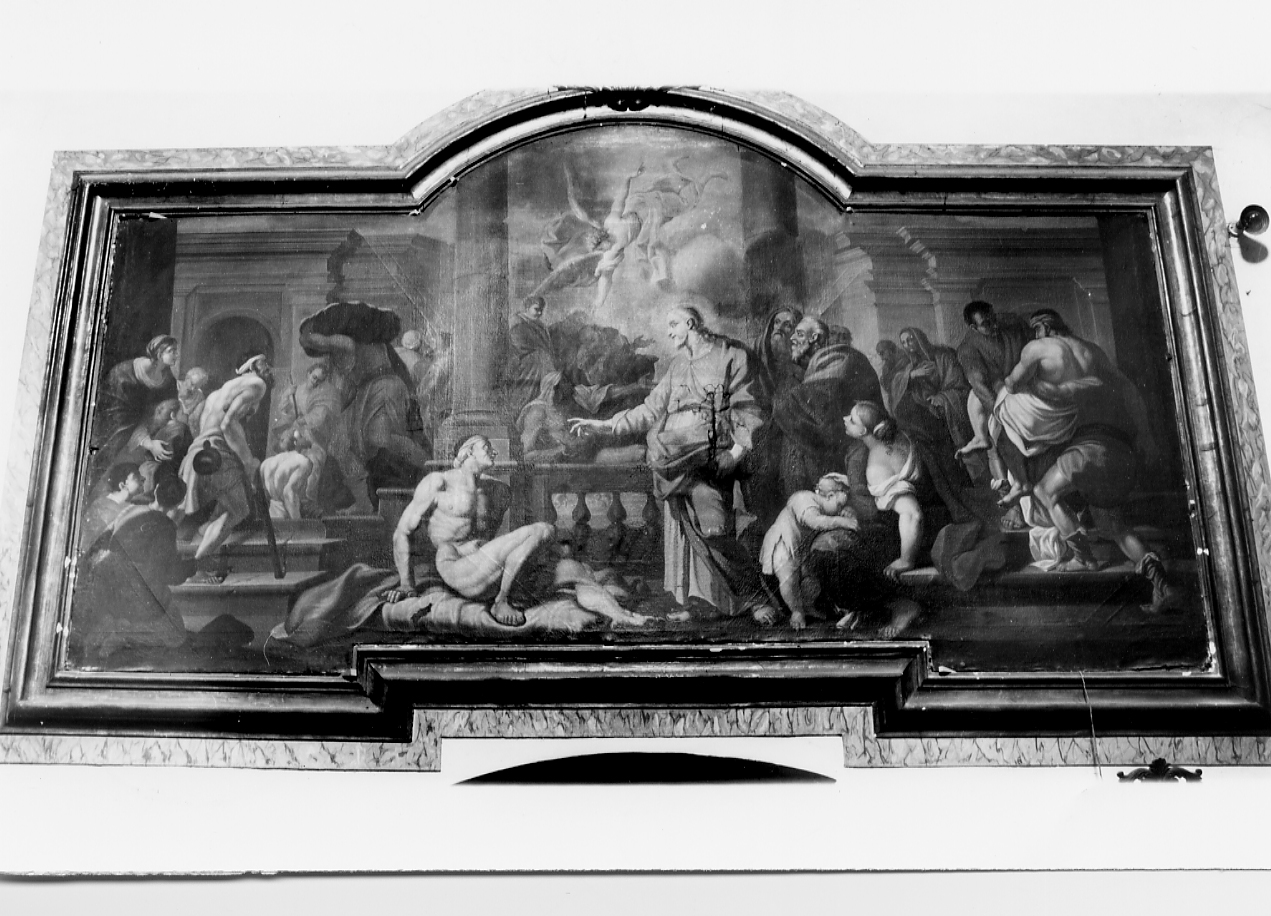 guarigione del paralitico di Gerusalemme (dipinto, opera isolata) di De Mura Francesco (maniera) (prima metà sec. XVIII)