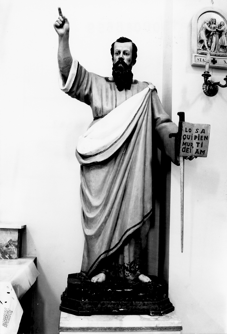 San Marco Evangelista (statua, opera isolata) - ambito Italia centro-meridionale (sec. XIX)